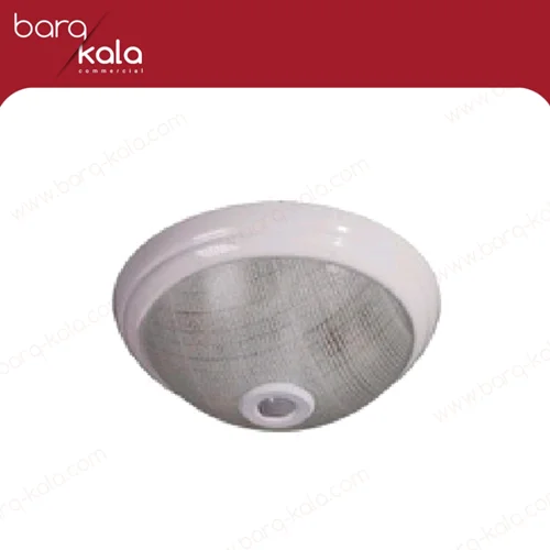 چراغ سقفی - مجهز به سنسور حرکتی - شیشه دار - روکار - ساحل - آروین الکترونیک