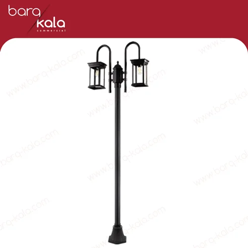 چراغ پارکی - دو شعله - پایه بینالود - روشان - با لامپ - شفق