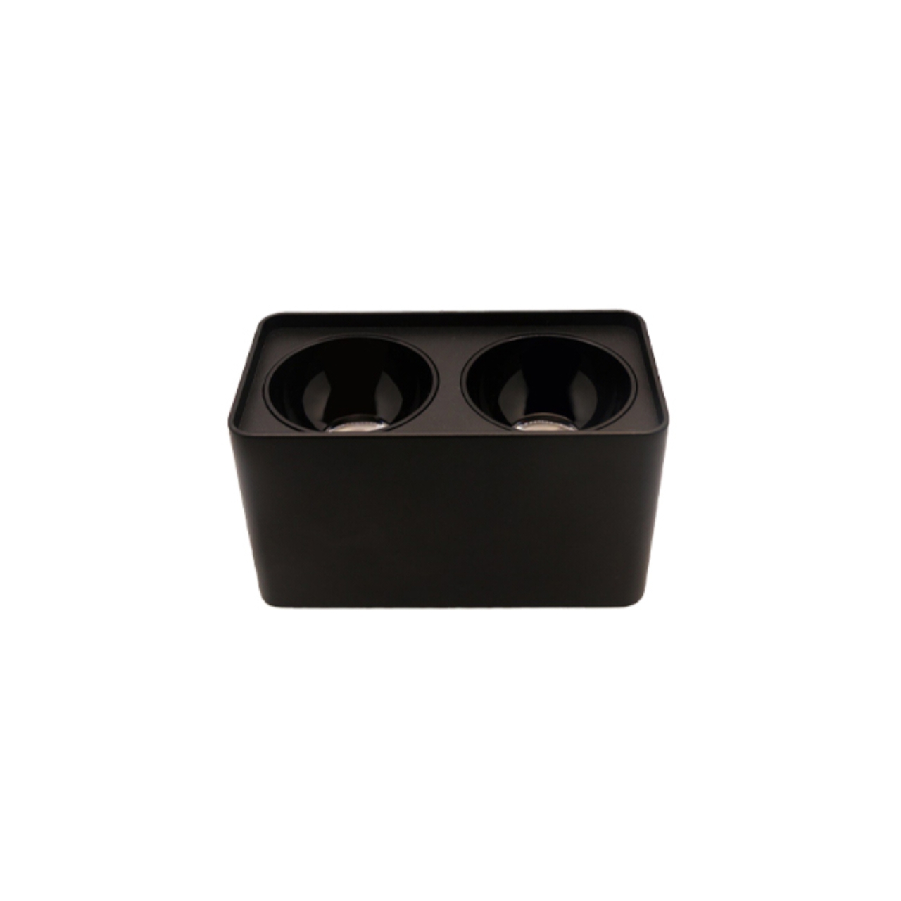 چراغ سیلندری روکار مربع دوقلو 12*2 وات رفلکتوردار - یزد نور